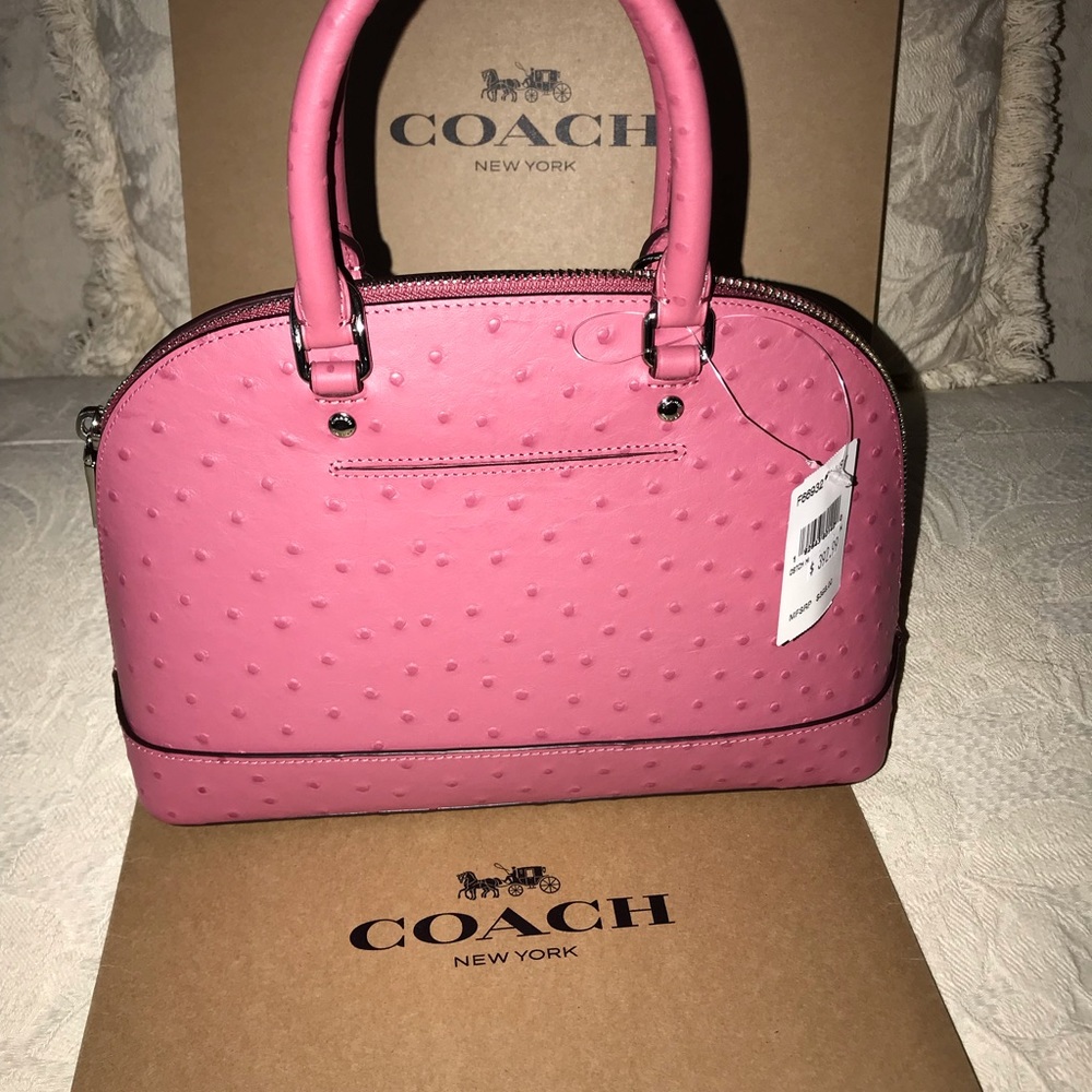 COACH Ostrich embossed Handbag & Wallet set - Picture 3 of 8